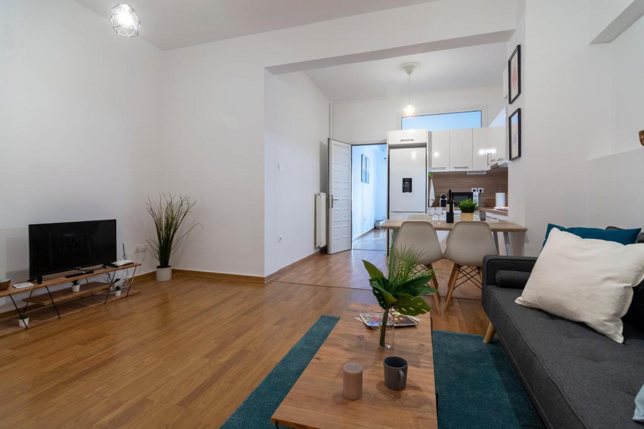 Modern 2Bd Apt In Athens , 3-Min Metro Buitenkant foto